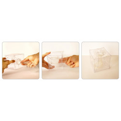 O Cube female condom demonstrator