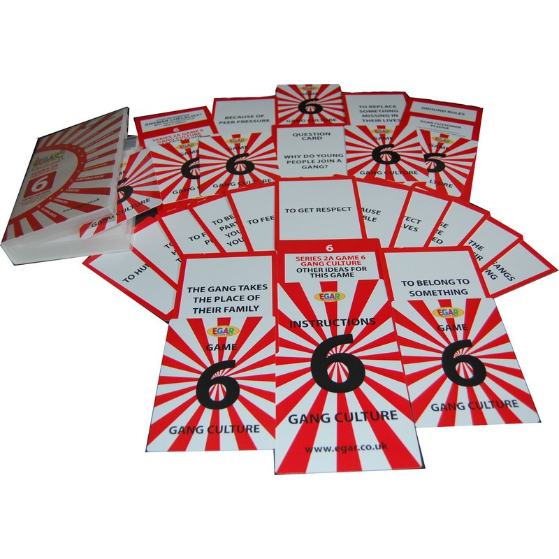 EGAR Choice Discussion Cards [Series 2A] Game 5 - GANG CRIME CULTURE